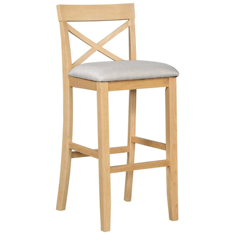 Farmhouse Solid Wood 3-Piece Bar Height Dining Set - Omega Lifestyles