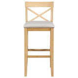 Farmhouse Solid Wood 3-Piece Bar Height Dining Set - Omega Lifestyles