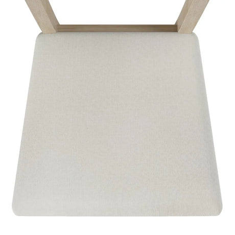 Modern Rubberwood Dining Table Set With Upholstered Seats - Omega Lifestyles