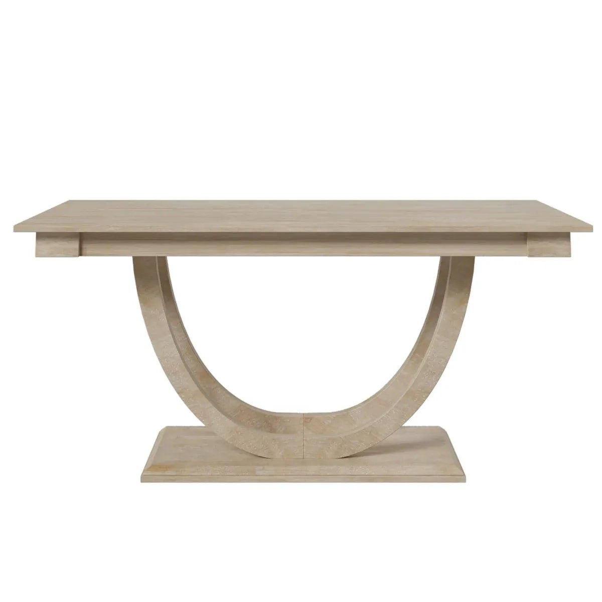 Modern Rubberwood Dining Table Set With Upholstered Seats - Omega Lifestyles