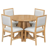 Farmhouse Extendable Solid Wood Dining Table Set - Omega Lifestyles