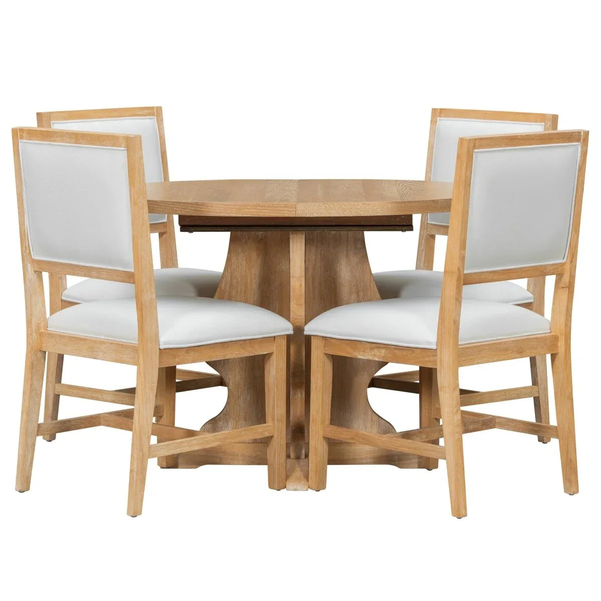 Farmhouse Extendable Solid Wood Dining Table Set - Omega Lifestyles