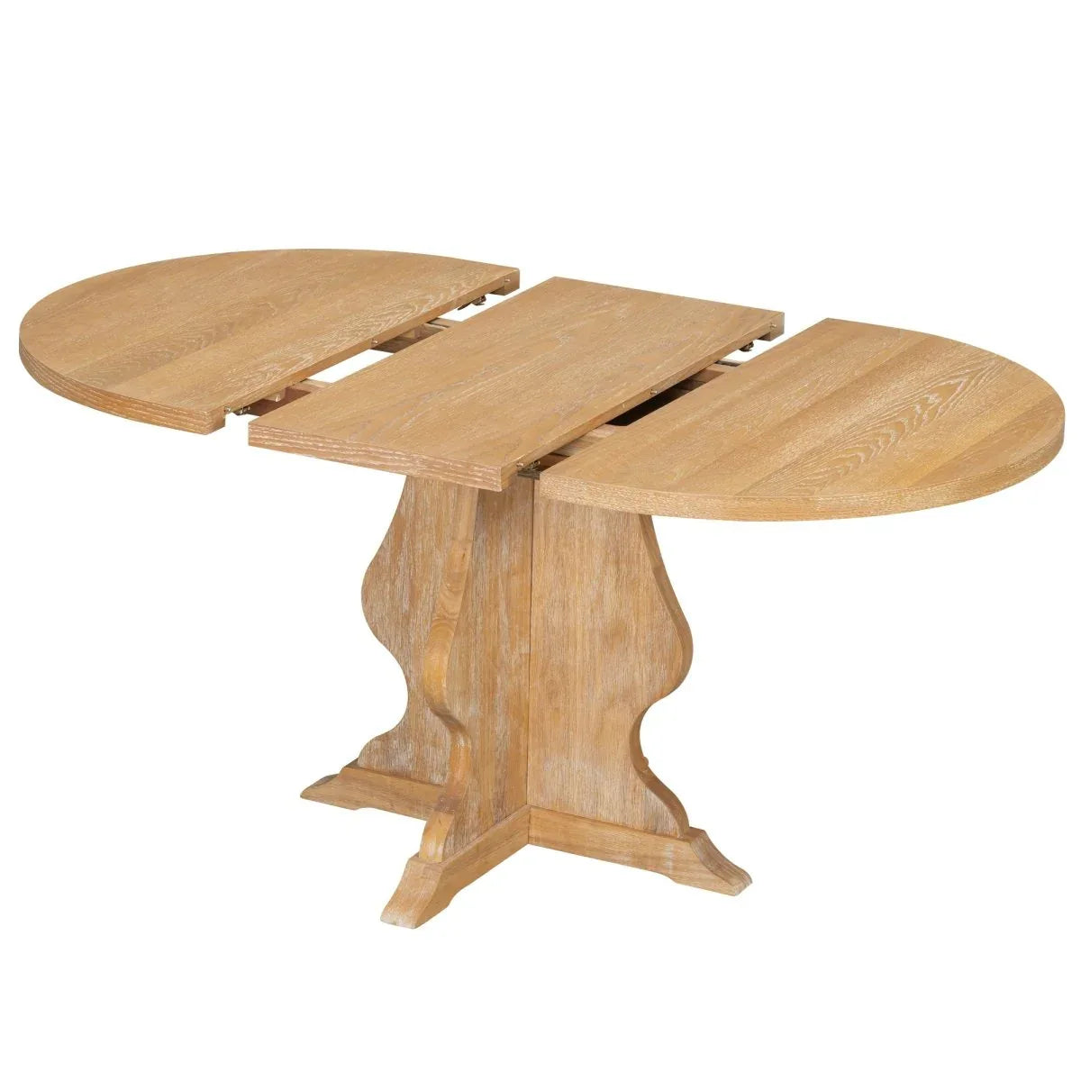 Farmhouse Extendable Solid Wood Dining Table Set - Omega Lifestyles