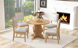 Farmhouse Extendable Solid Wood Dining Table Set - Omega Lifestyles