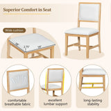 Farmhouse Extendable Solid Wood Dining Table Set - Omega Lifestyles