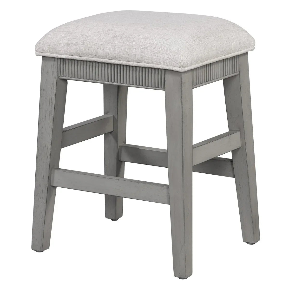 Retro Light Grey Solid Wood Bar Table Dining Set - Omega Lifestyles