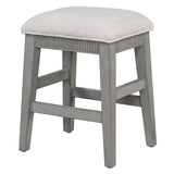 Retro Light Grey Solid Wood Bar Table Dining Set - Omega Lifestyles
