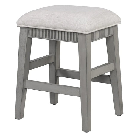Retro Light Grey Solid Wood Bar Table Dining Set - Omega Lifestyles