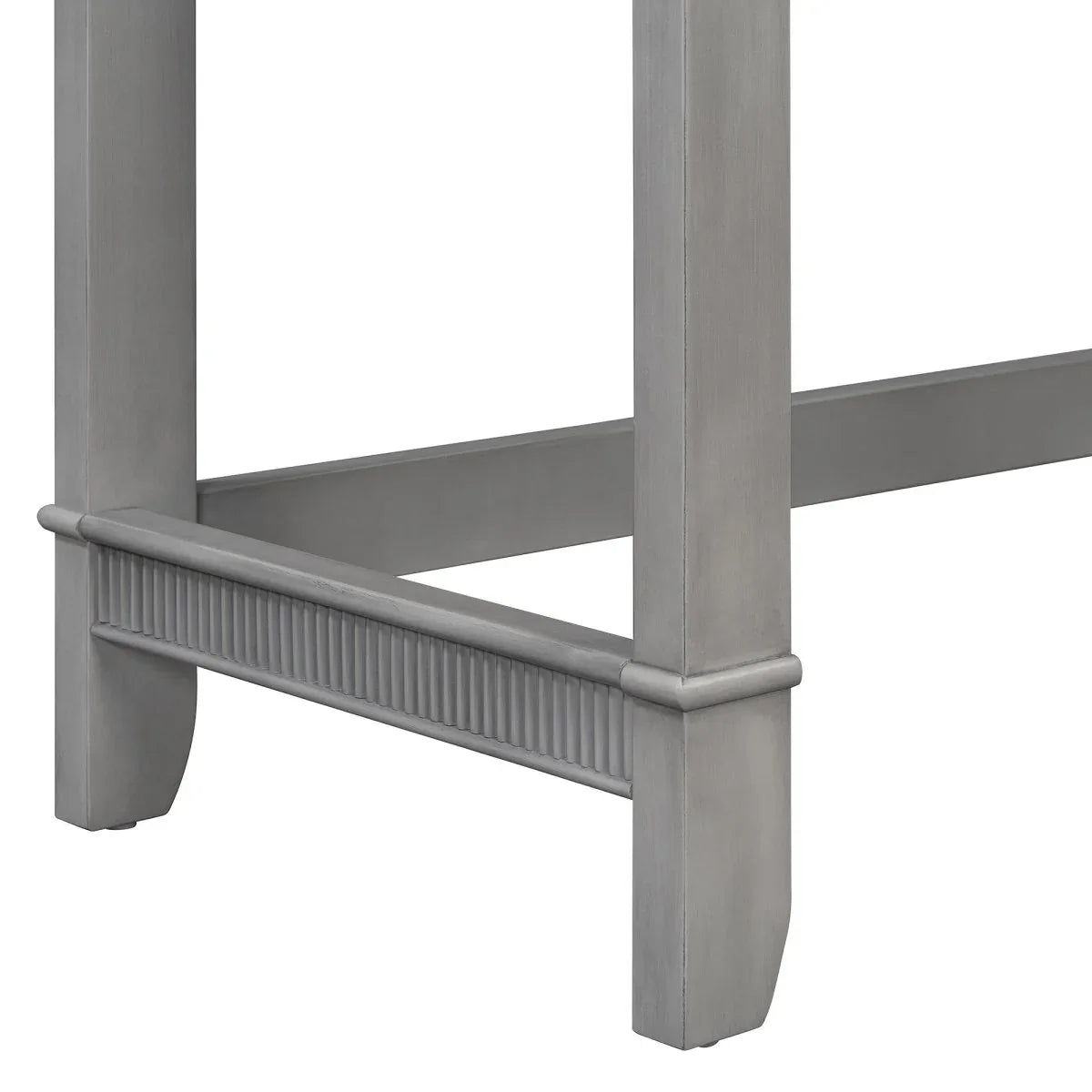 Retro Light Grey Solid Wood Bar Table Dining Set - Omega Lifestyles