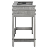 Retro Light Grey Solid Wood Bar Table Dining Set - Omega Lifestyles