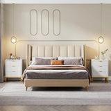 Modern Minimalist Nightstand With Three Storage Drawers - Omega Lifestyles