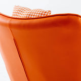 Modern Cotton Linen Upholstered Rocking Chair With Armrests - Omega Lifestyles