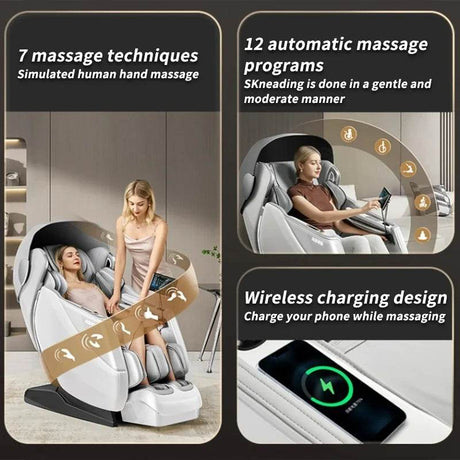 4D SL Airbag Zero Gravity Full Body Massage Chair - Omega Lifestyles
