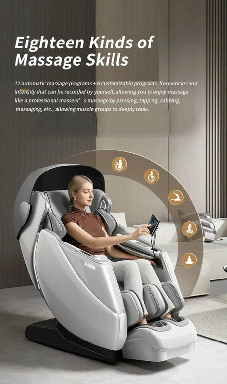 4D SL Airbag Zero Gravity Full Body Massage Chair - Omega Lifestyles