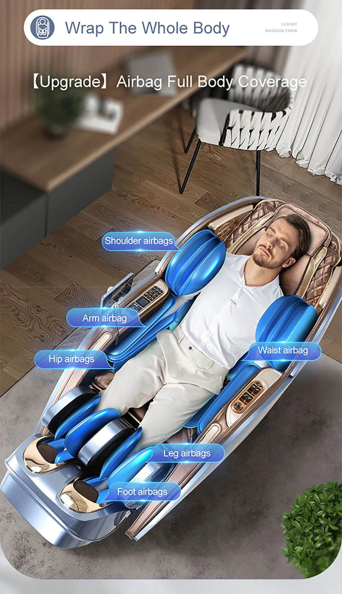 4D SL Full Body Airbag Zero Gravity Massage Chair - Omega Lifestyles