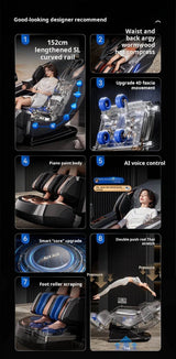 4D SL-Track Zero Gravity Full Body Air Massage Chair - Omega Lifestyles