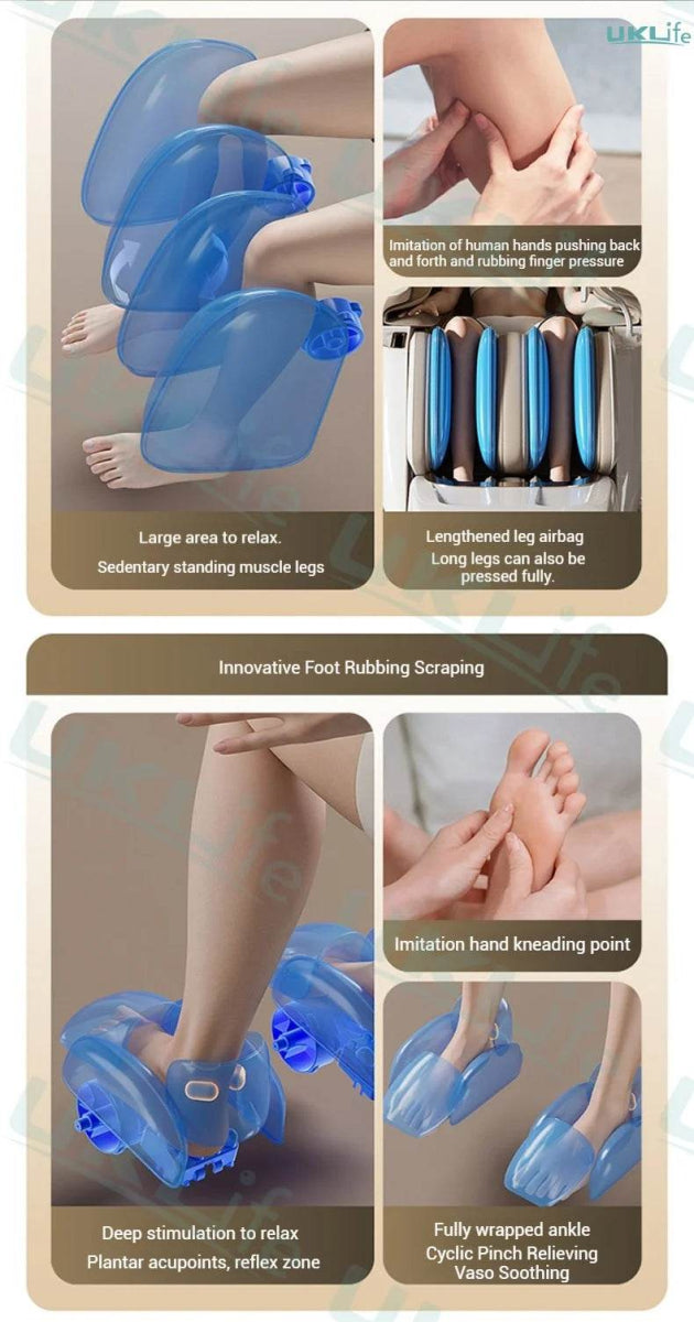 Dual-Core 4D SL-Track Zero Gravity Massage Chair - Omega Lifestyles