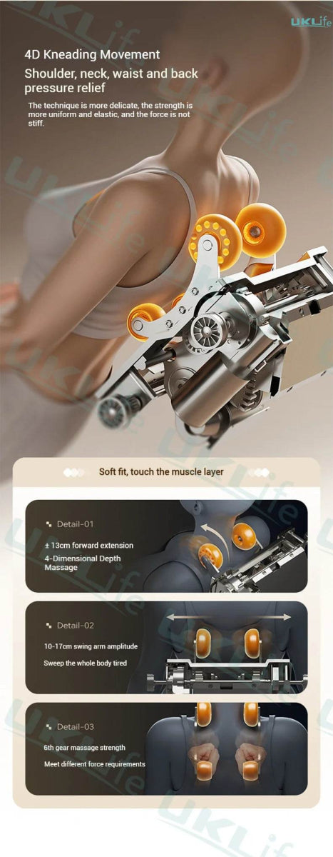 Dual-Core 4D SL-Track Zero Gravity Massage Chair - Omega Lifestyles