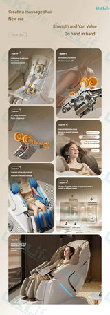 Dual-Core 4D SL-Track Zero Gravity Massage Chair - Omega Lifestyles