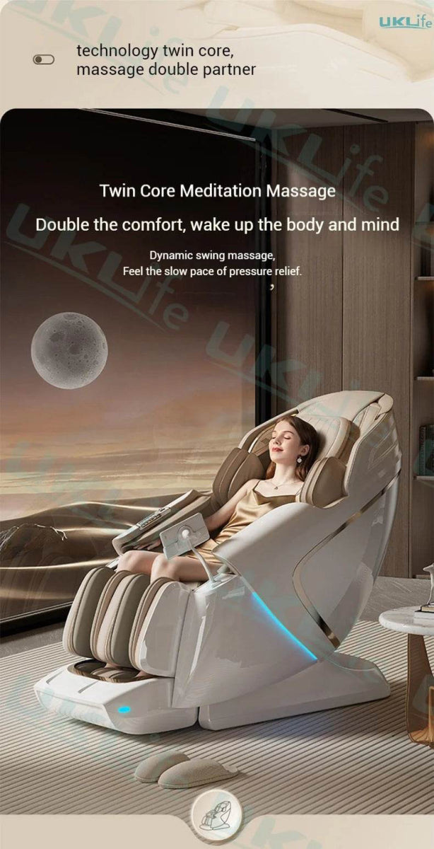 Dual-Core 4D SL-Track Zero Gravity Massage Chair - Omega Lifestyles