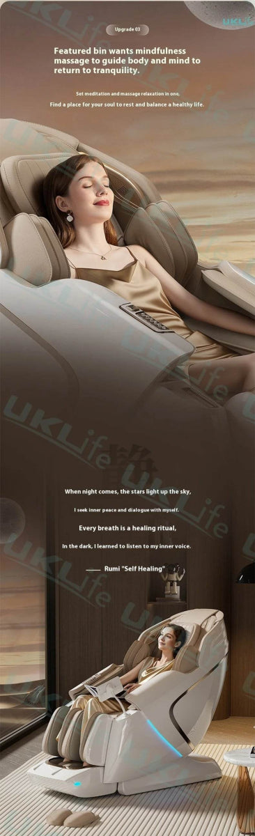 Dual-Core 4D SL-Track Zero Gravity Massage Chair - Omega Lifestyles