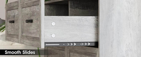 6-Drawer Modern Wood Dresser With Charging Station - Omega Lifestyles