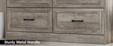 6-Drawer Modern Wood Dresser With Charging Station - Omega Lifestyles