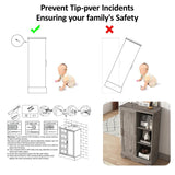 Farmhouse 5-Drawer Dresser With Sliding Barn Door - Omega Lifestyles