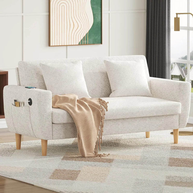 Modern Plush Living Room Loveseat Sofa - Omega Lifestyles