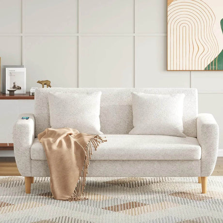 Modern Plush Living Room Loveseat Sofa - Omega Lifestyles