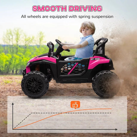 12V Dual-Motor Kids Ride-On Electric Car With Remote - Omega Lifestyles