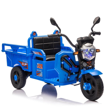 12V Kids Electric 3 - Wheel Cargo Truck With LED Lights - Veluna - Omega Lifestyles