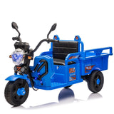 12V Kids Electric 3 - Wheel Cargo Truck With LED Lights - Veluna - Omega Lifestyles
