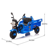 12V Kids Electric 3 - Wheel Cargo Truck With LED Lights - Veluna - Omega Lifestyles