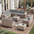 13-Piece Grey Rattan Outdoor Patio Furniture Set - Omega Lifestyles