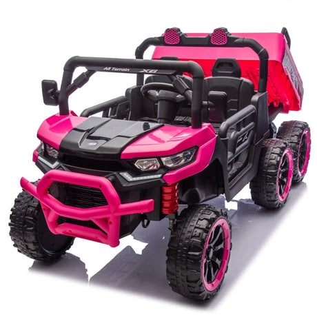 24-Inch Two-Seater Kids Electric Ride On Dump Truck - Omega Lifestyles