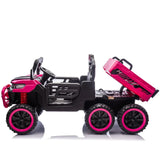 24-Inch Two-Seater Kids Electric Ride On Dump Truck - Omega Lifestyles
