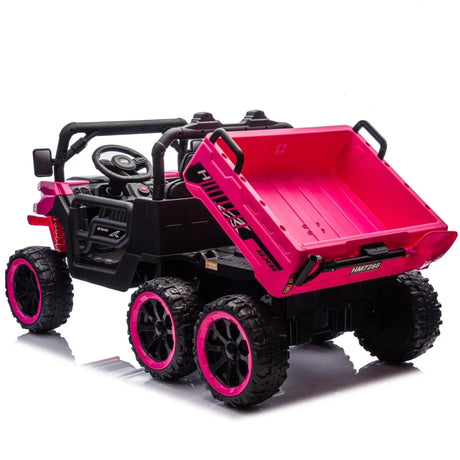 24-Inch Two-Seater Kids Electric Ride On Dump Truck - Omega Lifestyles