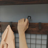 4-In-1 Industrial Entryway Bench Hall Tree With Storage - Omega Lifestyles