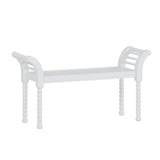 4-Piece Retro Style White Wood Bedroom Set - Omega Lifestyles