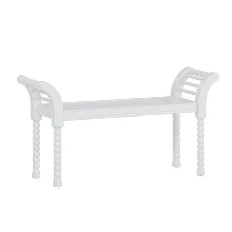 4-Piece Retro Style White Wood Bedroom Set - Omega Lifestyles