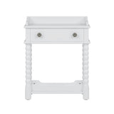 4-Piece Retro Style White Wood Bedroom Set - Omega Lifestyles