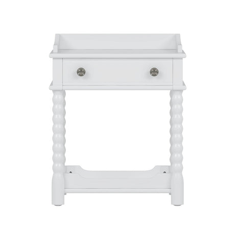 4-Piece Retro Style White Wood Bedroom Set - Omega Lifestyles