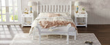 4-Piece Retro Style White Wood Bedroom Set - Omega Lifestyles
