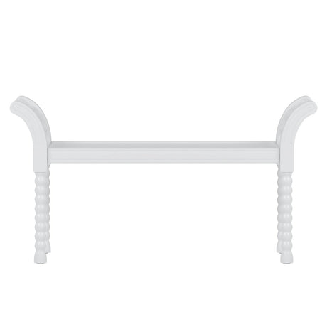 4-Piece Retro Style White Wood Bedroom Set - Omega Lifestyles