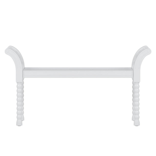 4-Piece Retro Style White Wood Bedroom Set - Omega Lifestyles