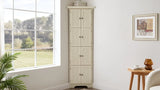 4-Tier Corner Pantry Cabinet With 8 Doors and Shelves - Omega Lifestyles