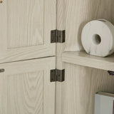 4-Tier Corner Pantry Cabinet With 8 Doors and Shelves - Omega Lifestyles