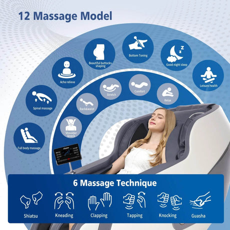 4D AI Voice Control Zero Gravity Massage Chair - Omega Lifestyles