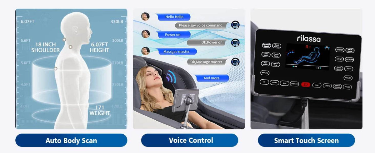 4D AI Voice Control Zero Gravity Massage Chair - Omega Lifestyles